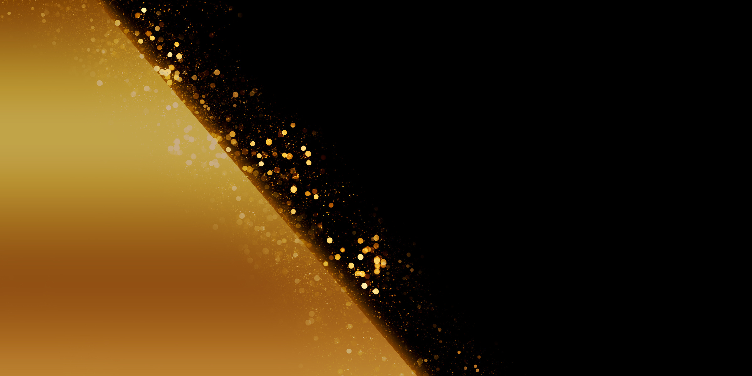 Black Background with Golden Glitter